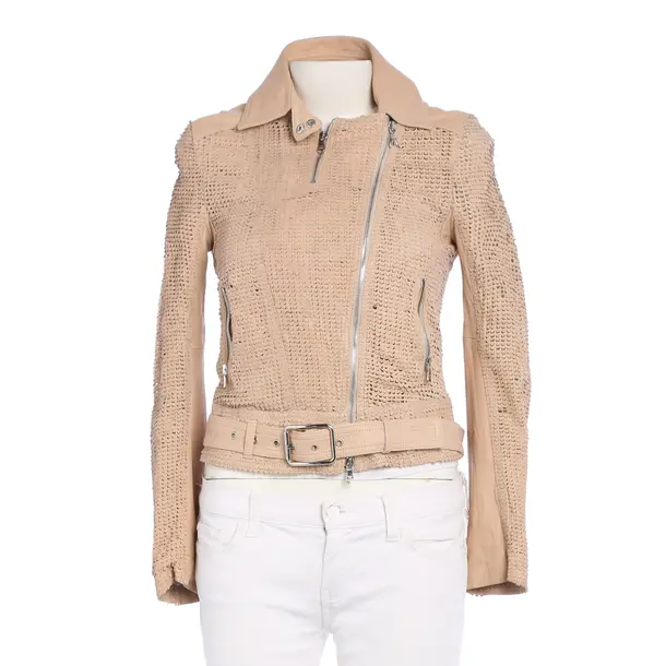 Lederjacke in Braun, Leder, Patrizia Pepe