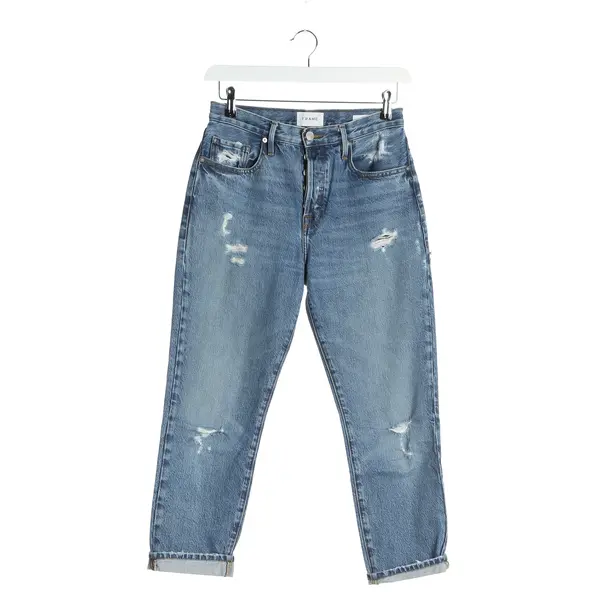 Jeans Boyfriend in Blau, Baumwolle, Frame