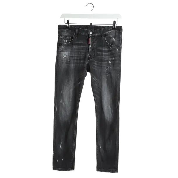 Jeans Straight Fit in Grau, Baumwolle, Dsquared