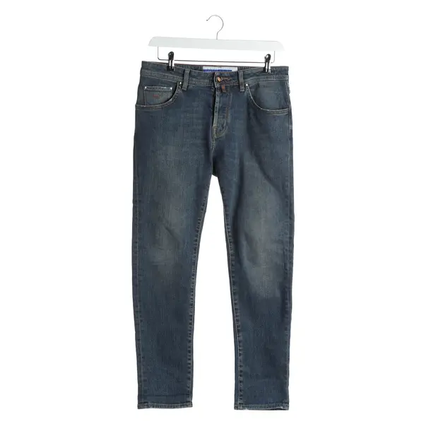 Jeans Straight Fit in Blau, Baumwolle, Jacob Cohen