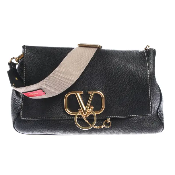 Schultertasche in Schwarz, Leder, Valentino