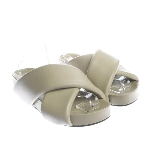 Sandals in Green, , Jil Sander