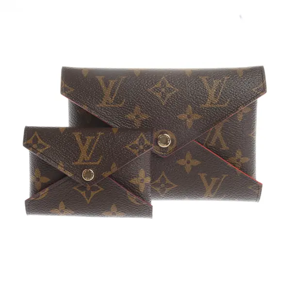 Clutch Bag in Brown, Canvas, Louis Vuitton