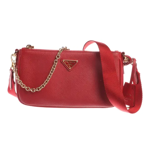 Borsetta, in Rosso, Pelle, Prada