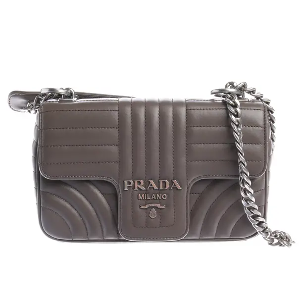 Schultertasche in Braun, Leder, Prada