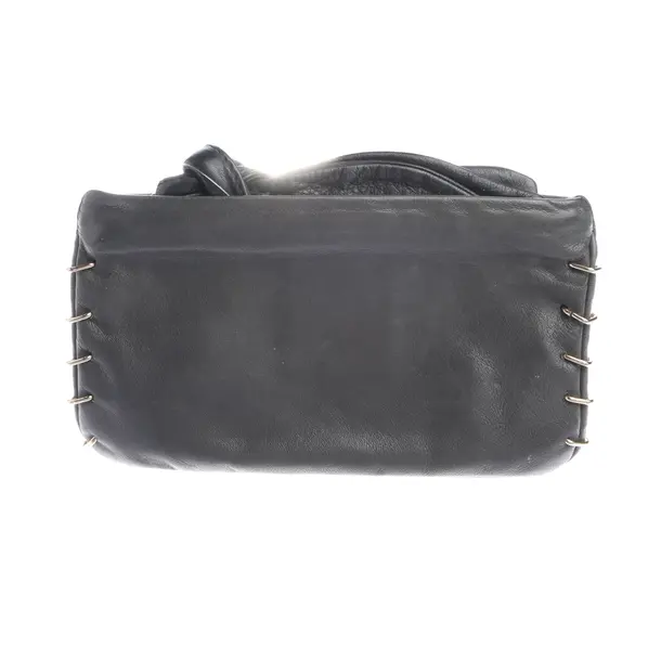 Clutch in Grau, Leder, Missoni M