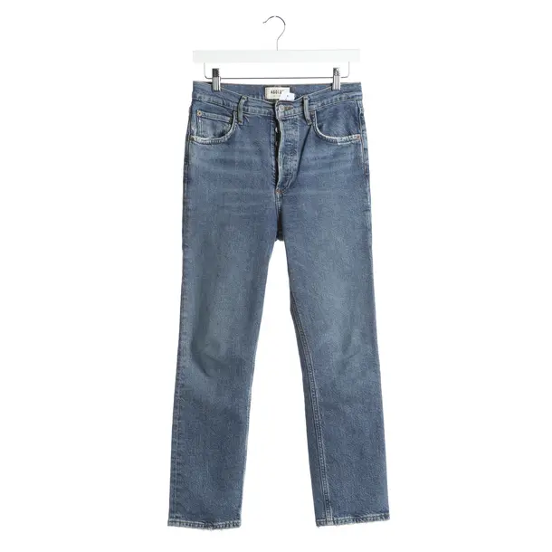 Jeans Straight Fit in Blau, Baumwolle, Agolde