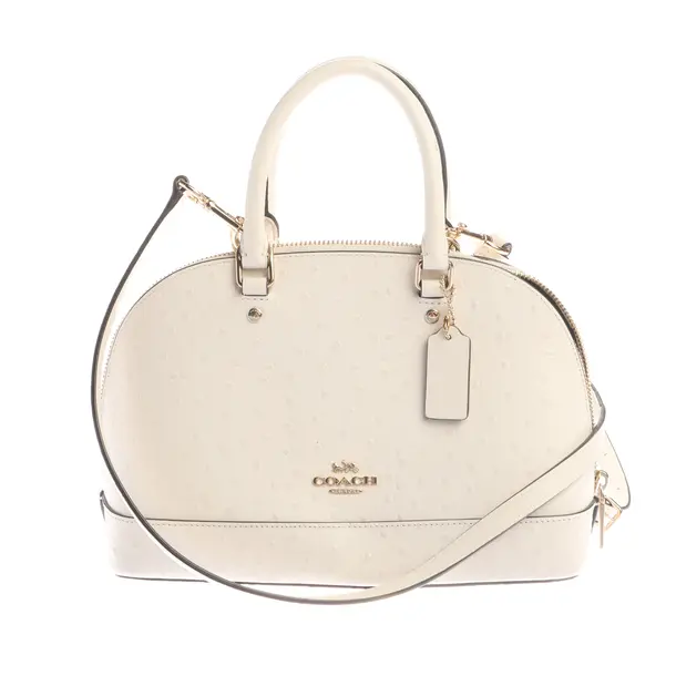 Handtasche in Weiß, Leder, Coach