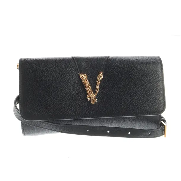 Borsa a cinture a tracolla, in Nero, Pelle, Versace