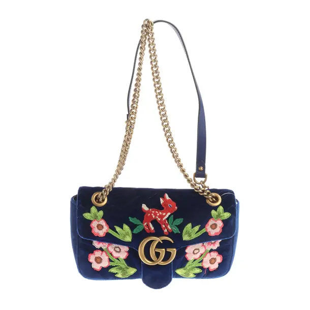 Umhängetasche, in Mehrfarbig, Samt, Gucci