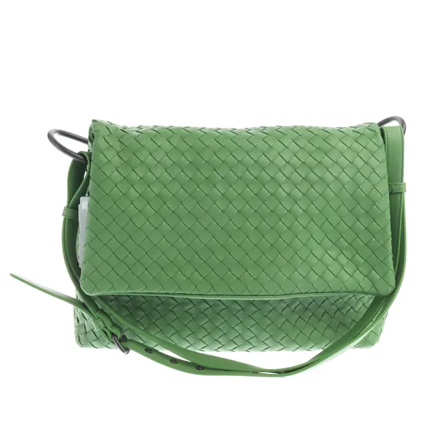 Schultertasche, in Grün, Leder, Bottega Veneta