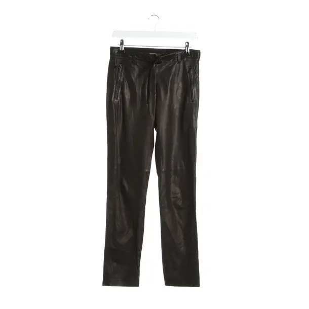 Hose in Schwarz, Leder, Bottega Veneta