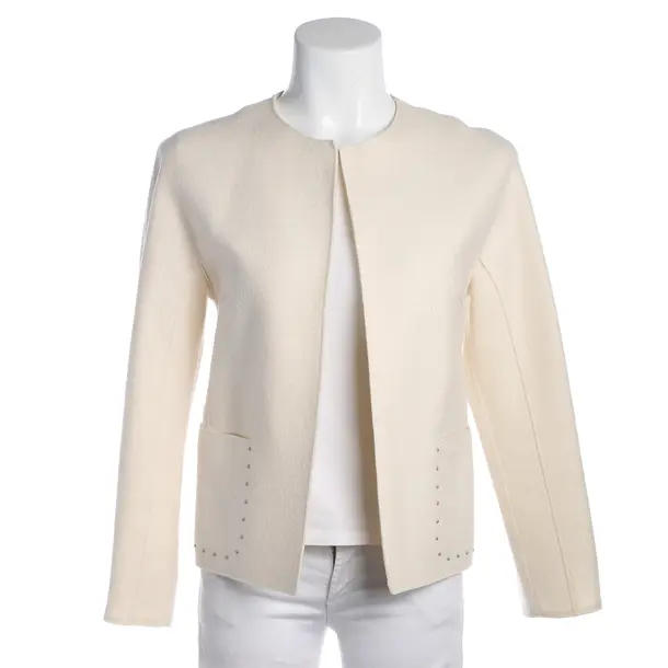 Blazer in White, Wool, Marc Cain