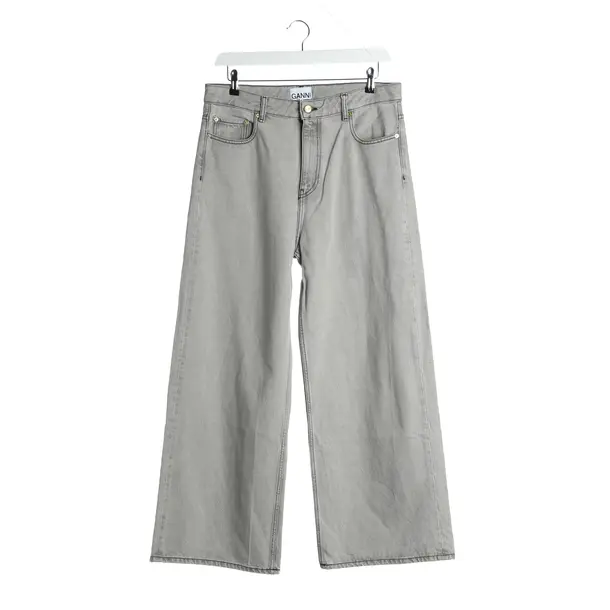 Boyfriend Jeans in Gray, Cotton, Ganni