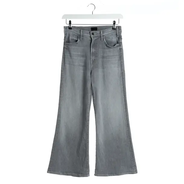 Flared Jeans in Gray, Cotton, Mother