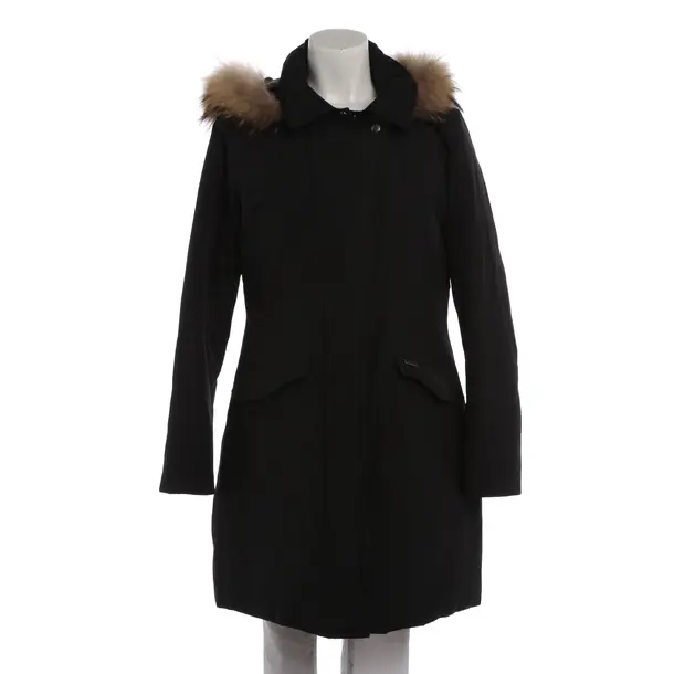 Winter Coat in Black, Cotton, Woolrich