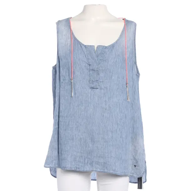 Top in Blue, Linen, Marc Cain Sports