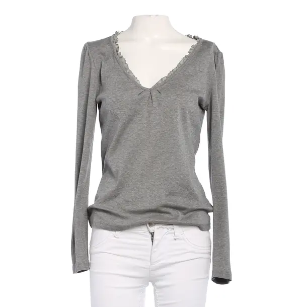 Long Sleeve Shirt in Gray, Cotton, Hugo Boss Black Label
