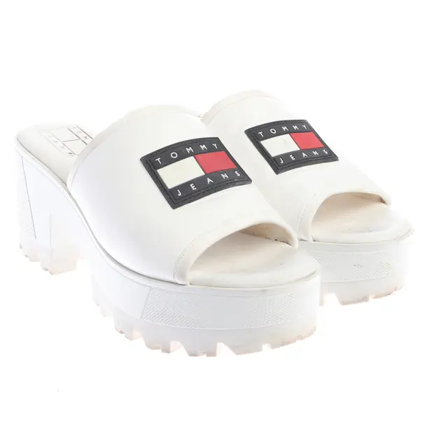 Heeled Sandals in White, , Tommy Jeans