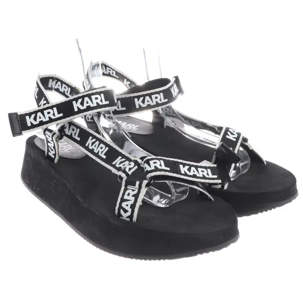 Sandalen in Schwarz, , Karl Lagerfeld