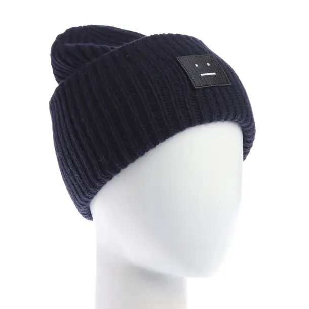 Mütze in Blau, Wolle, Acne Studios