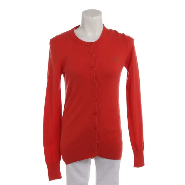 Cardigan in Orange, Wool, Gant