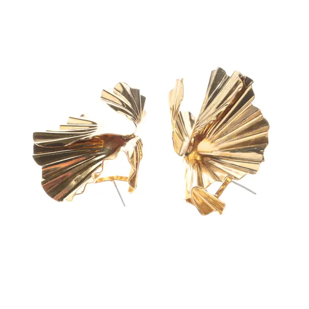 Earrings in Metallic, Metal (metallic, metallized), Jennifer Behr
