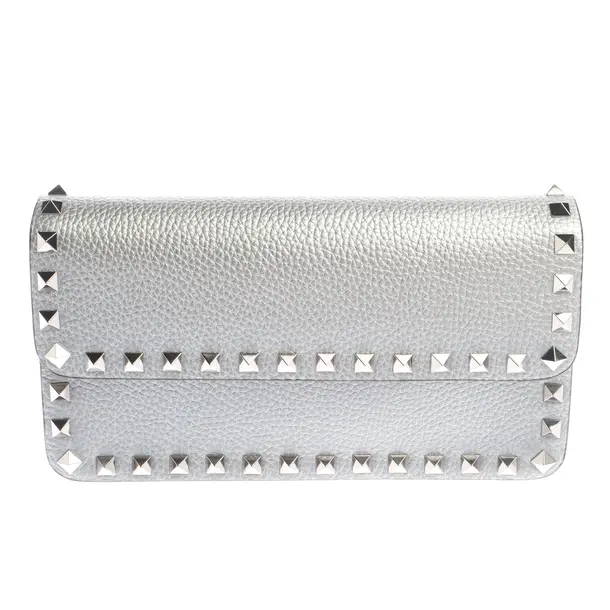 Shoulder Bag in Metallic, Leather, Valentino