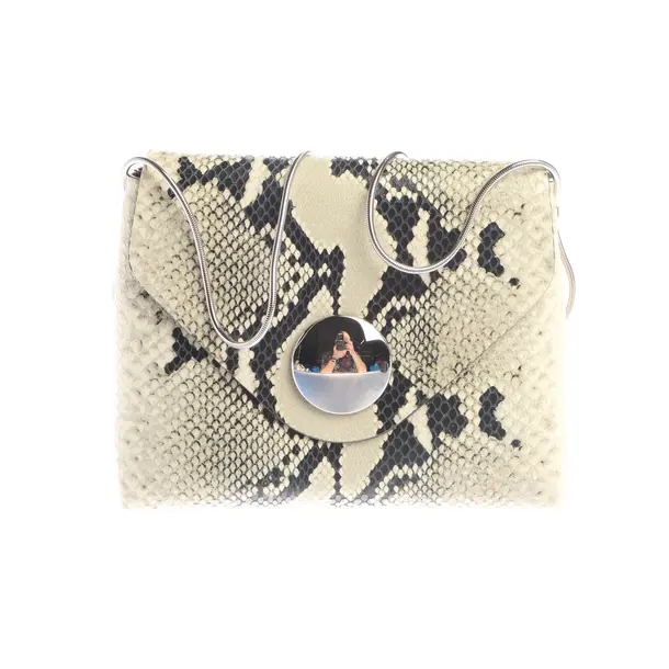 Shoulder Bag, in Beige, Leather, Khaite