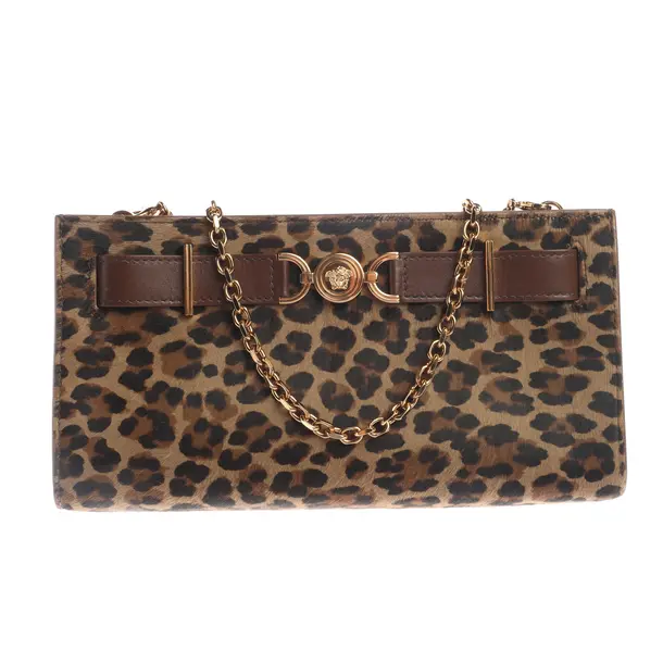 Shoulder Bag in Multicolored, Fur, Versace