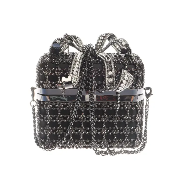 Abendtasche in Schwarz, Sonstiges Material, self-portrait