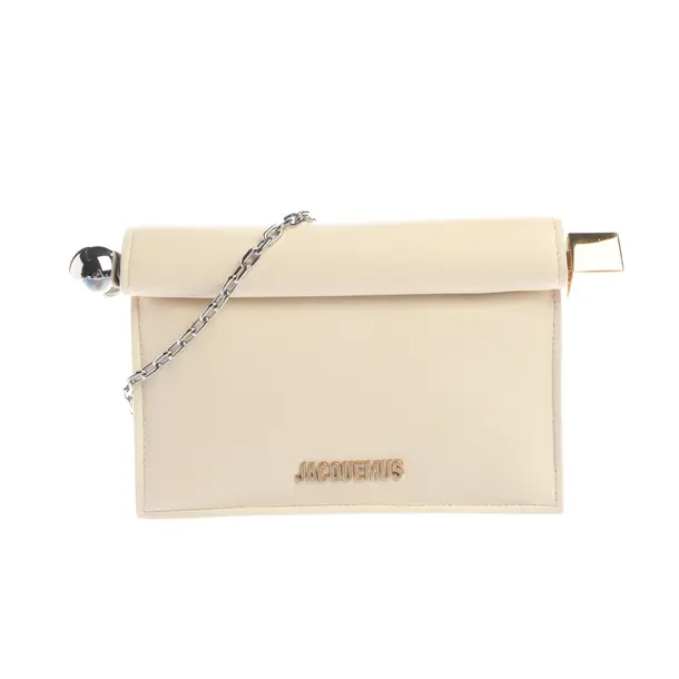 Shoulder Bag, in Beige, Leather, Jacquemus