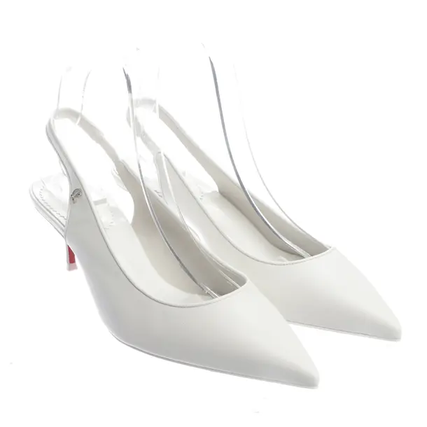 Slingbacks in White, , Christian Louboutin