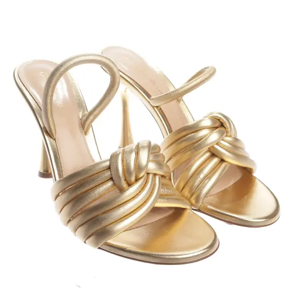 Sandaletten in Metallic, , Gianvito Rossi