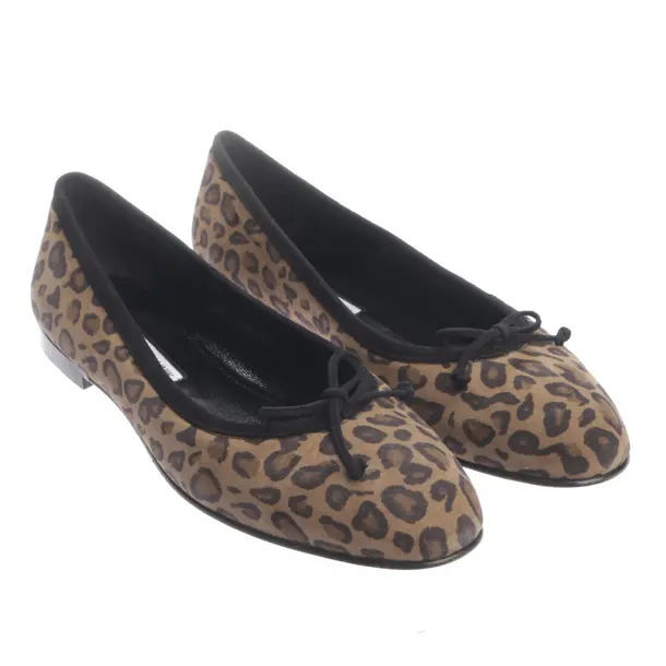 Ballet Flats in Brown, , Manolo Blahnik