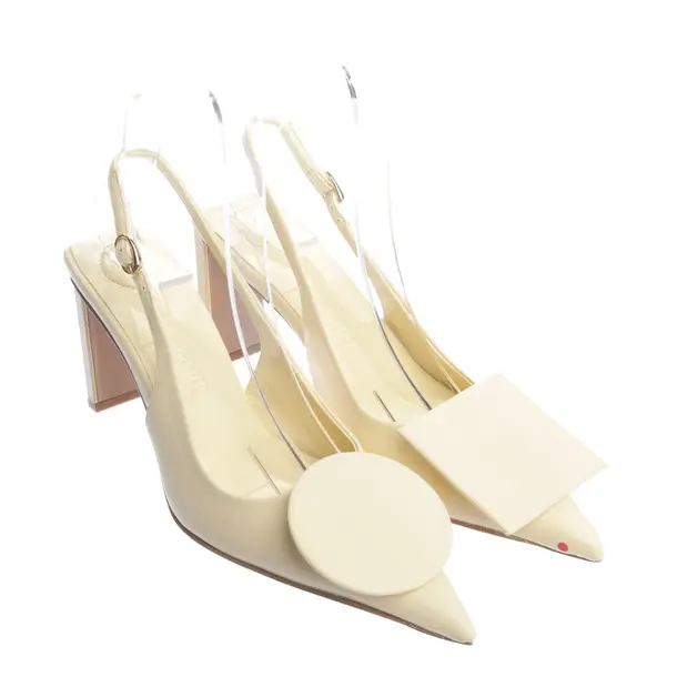 Slingbacks in White, , Jacquemus