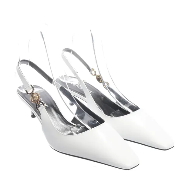 Slingbacks, in Weiß, Versace