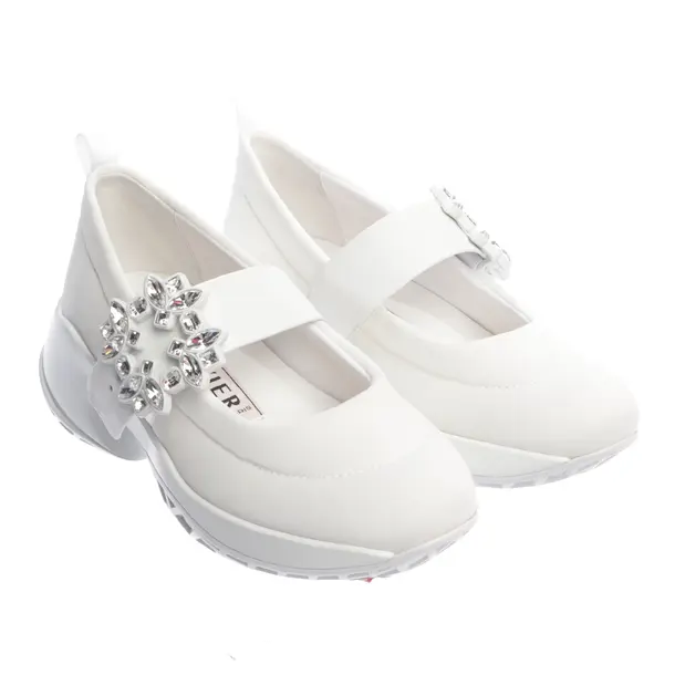 Sneakers, in White, Roger Vivier