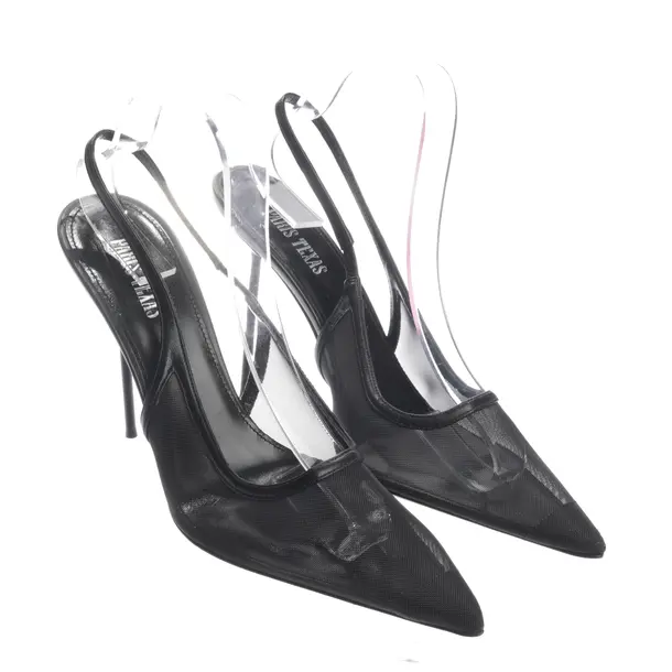 Slingbacks in Black, , Paris Texas