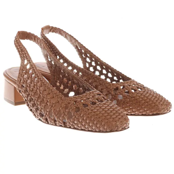 Slingbacks, in Braun, Souliers Martinez