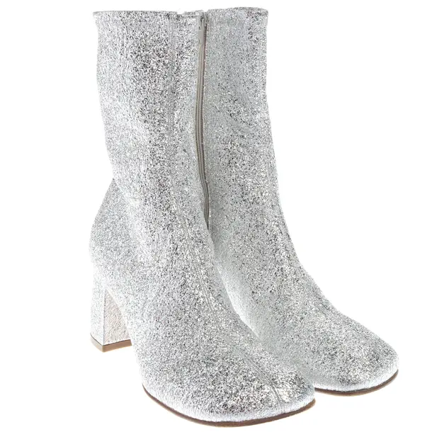 Stiefeletten, in Silber, Dries van Noten