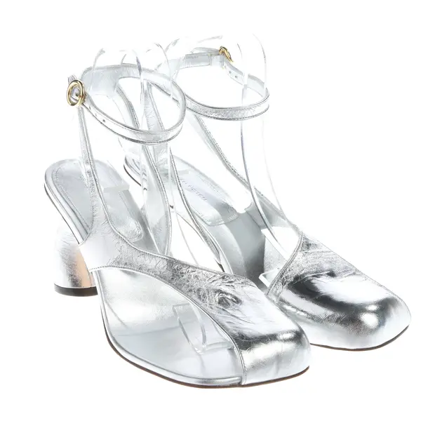 Slingbacks, in Silber, Dries van Noten