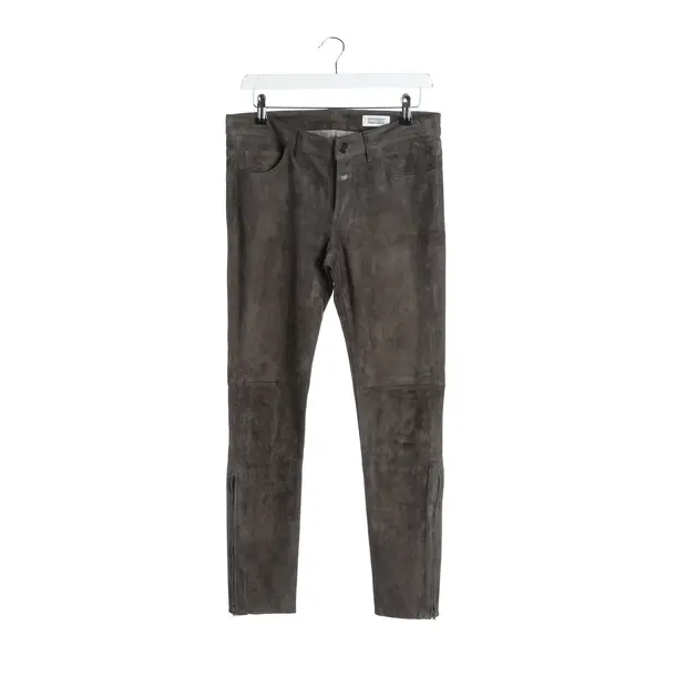 Pants in Gray, Leather, Closed