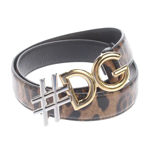 Cinture, in Marrone, Pelle, Dolce e Gabbana