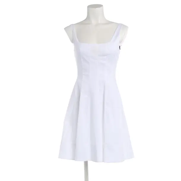 Dress, in White, Cotton, Staud