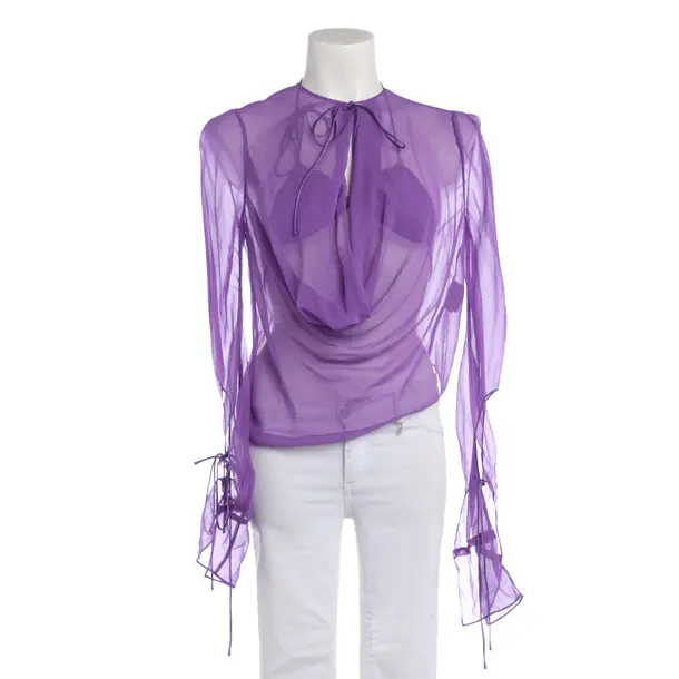 Bluse in Lila, Seide, Christopher Esber