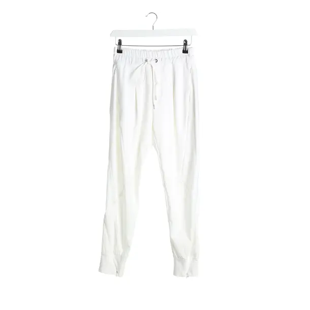 Pants in White, Cotton, High Use