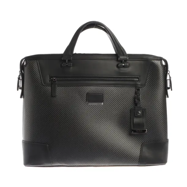 Laptoptasche in Grau, Leder, Tumi