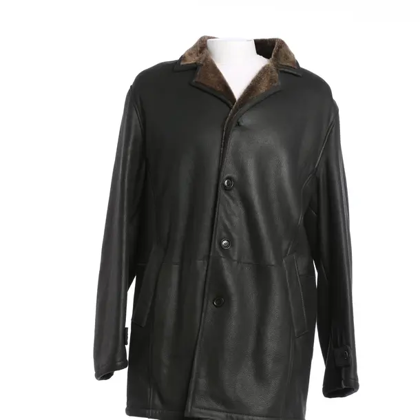 Leather Jacket, in Black, Leather, Windsor