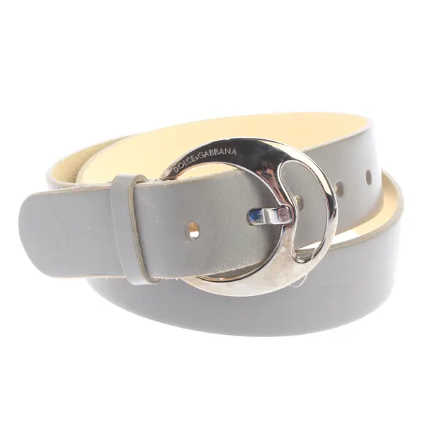 Belt in Gray, Leather, Dolce & Gabbana